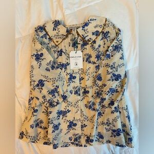 Emile et Ida Blue Floral Dress